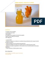 Jus Vitamine Orange, Carotte Et Citron: Ingredients