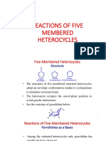 SCH 402 Reactions of Five Membered Heterocycles
