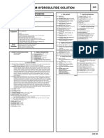 Sodium Hydrosulfide Solution: Cautionary Response Information