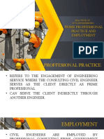 Prime Proffessional Practice and Employment: Practice of Civil Engineering