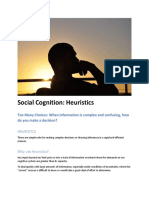 2 - Social Cognition - Heuristics