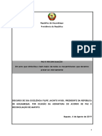 República de Moçambique Presidência Da República