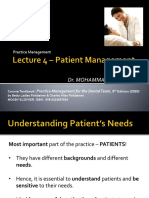 Lecture 4 Slides - Patient Management