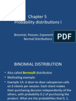 Chap 5 Prob Distributions I