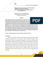 Pengaruh Kinerja Keuangan Dan Ukuran Perusahaan Terhadap Struktur Modal (Studi Pada PT. Mayora Indah Tbk. Yang Terdaftar Di BEI Periode 2007-2017)