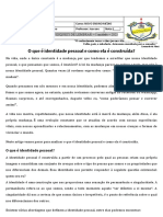 O Que É Identidade Pessoal e Como Ela É Construída - 2º Ano