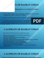 Caliphate of Hazrat Usman