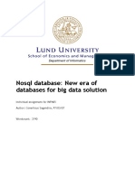 NoSQL Database New Era of Databases For