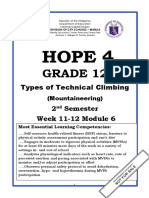 HOPE 4 Grade 12 Technical Climbing Module