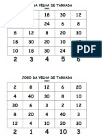 Uno Da Tabuada x8 e x9 1 Eqbocp, PDF, Cartas de baralho