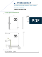 TECHNICAL SPECIFICATION FOR RE14.4-289 Locker Door Panel Roll Forming Line