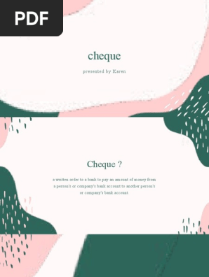 cheque