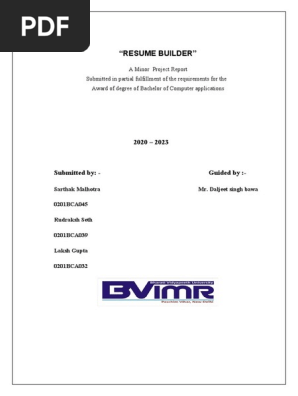 Resume Builder