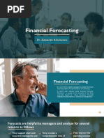 Financial Forecasting: Dr. Eduardo Añonuevo