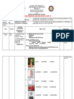 Republic of The Philippines Department of Education Region Xi Division of Davao Del Sur Santa Cruz South District - O0o