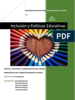 Inclusión y Políticas Educativas: 2° AÑO Isfd #186 Santa Teresita