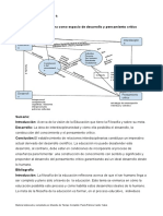 El sitio de la interdisciplina como espacio de desarrollo y pensamiento crítico