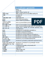 Symboly Pouzivane V Geometrii