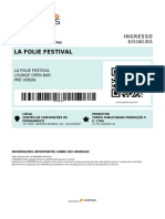 La Folie Festival: Ingresso