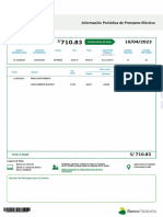 Información Periódica de Prestamo Efectivo