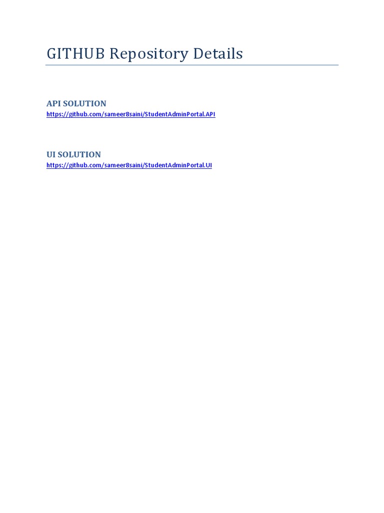 GitHub Student Admin Portal Repos | PDF | Technology & Engineering