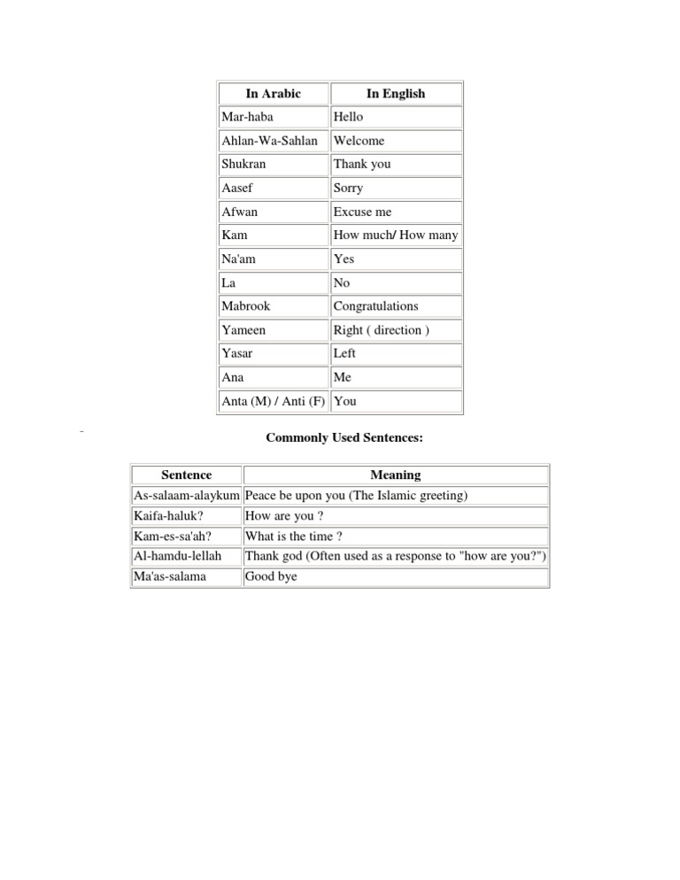Arabic Learning Pdf