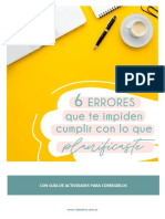 6 Errores Que Te Están Impidiendo Cumplir Con Lo Planificado - Ejercicios 1