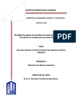 Prototipo de Mejora en El Sistema de Control de Un Alto Horno, en La Fundición de Arrabio para La Producción de Acero