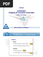 Slides de présentation de la technologie Verbatix de Datops