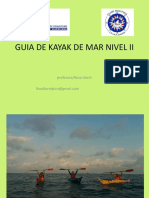 Kayak mar nivel II guía medioambiental Comunidad Valencia