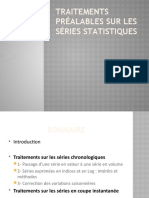 Traitements Préalables Sur Les Séries Statistiques