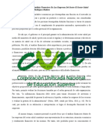 Ensayo Importancia Del Análisis Financiero en Las Empresas Del Sector El Sector Salud