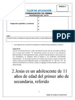 2.jesús Es Un Adolescente de 11 Años de Edad Del Primer Año de Secundaria, Referido