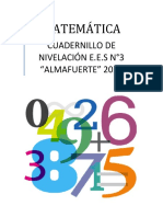 Cuadernillo de Nivelación E.E.S N°3 "ALMAFUERTE" 2023: Matemática