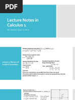 Review of Analytic Geometry-1