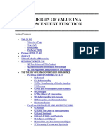 THE ORIGIN OF VALUE IN A TRANSCENDENT FUNCTION - Kelley Ross