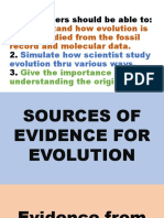 Evidences of Evolution