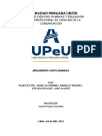 Universidad Peruana Unión: Facultad de Ciencias Humanas Y Educación Escuela Profesional de Ciencias de La Comunicación