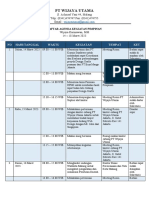 Daftar Agenda Pimpinan