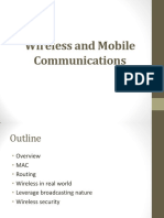 Wireless and Mobile Communications