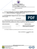 DEED OF DONATION and DEED OF ACCEPTANCE TEMPLATE
