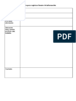 Formato para Registrar Fuentes de Información