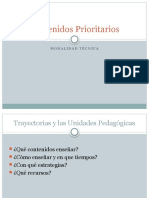 Contenidos Prioritarios: Modalidad Técnica