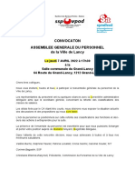 Convocaton Assemblee Generale Du Personnel de La Ville de Lancy