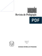 Sociedad Española de Pedagogía: Volumen 67 Número, 2 2015