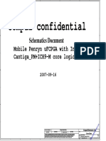 Compal confidential schematics document for Mobile Penryn uFCPGA with Intel Cantiga_PM+ICH9-M core logic