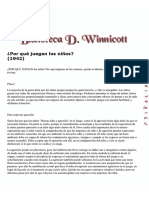 Winnicott - Por Qué Juegan Los Niños