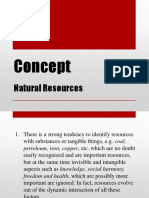 Concept of Natural Resources