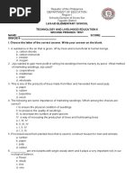 Second Perriodic Test in Tle 6