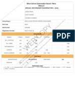 EB CO PY: Bihar School Examination Board, Patna Result Annual Secondary Examination - 2023